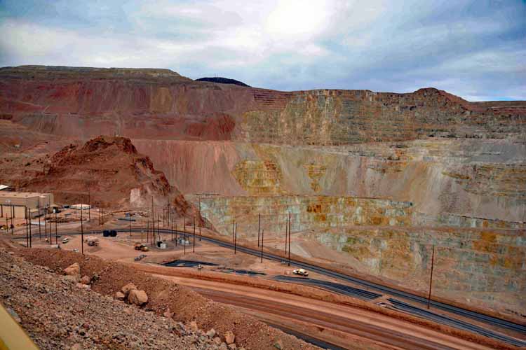 open-pit copper mine